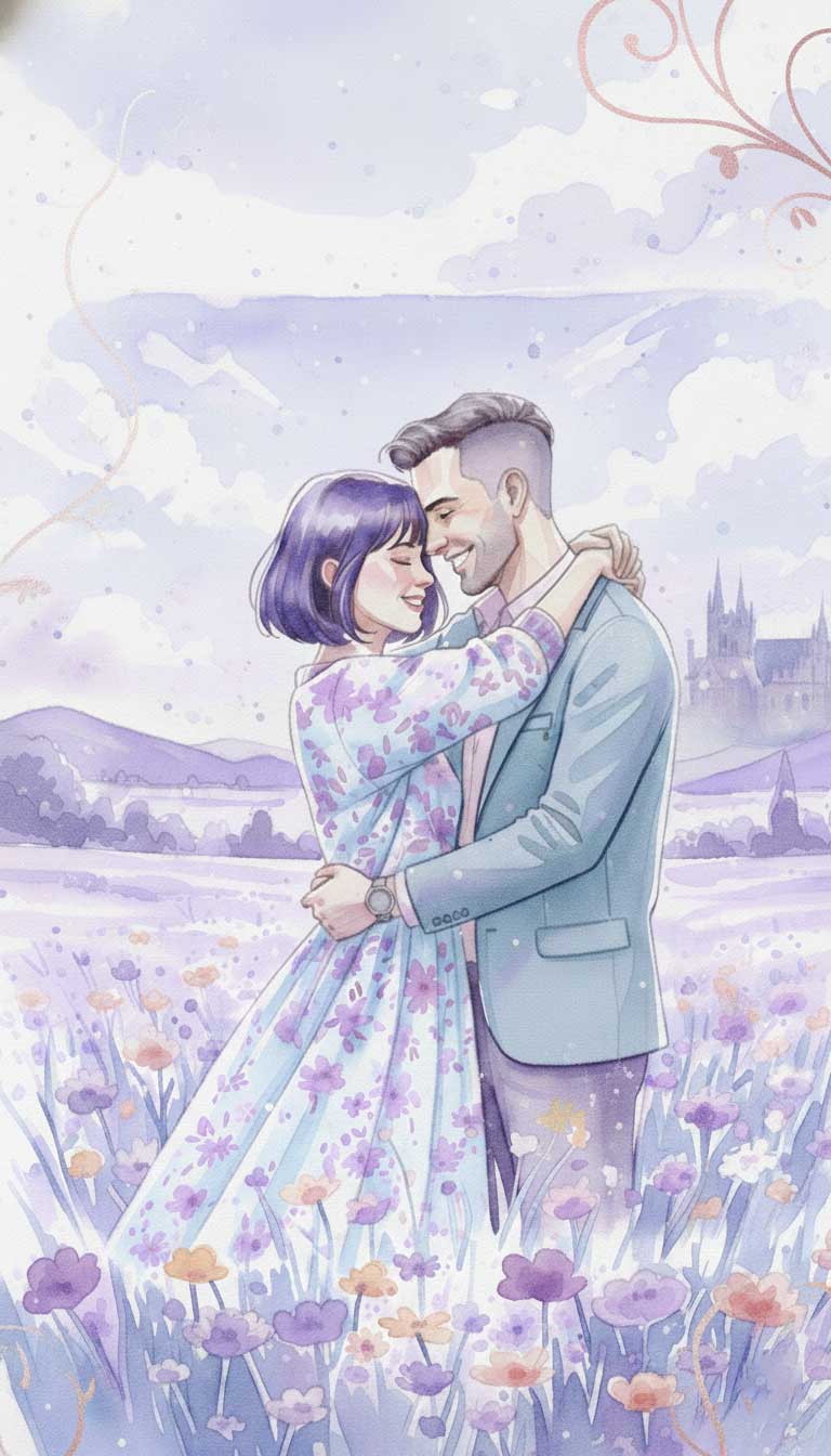 Boda Flowers SkyBlue